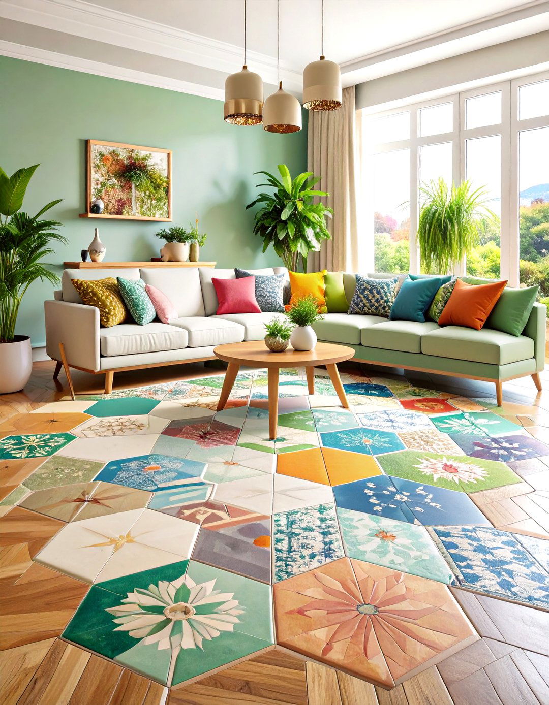 Patterned Tiles Protect and Style the Foyer Floor - 20 Foyer Decor Ideas