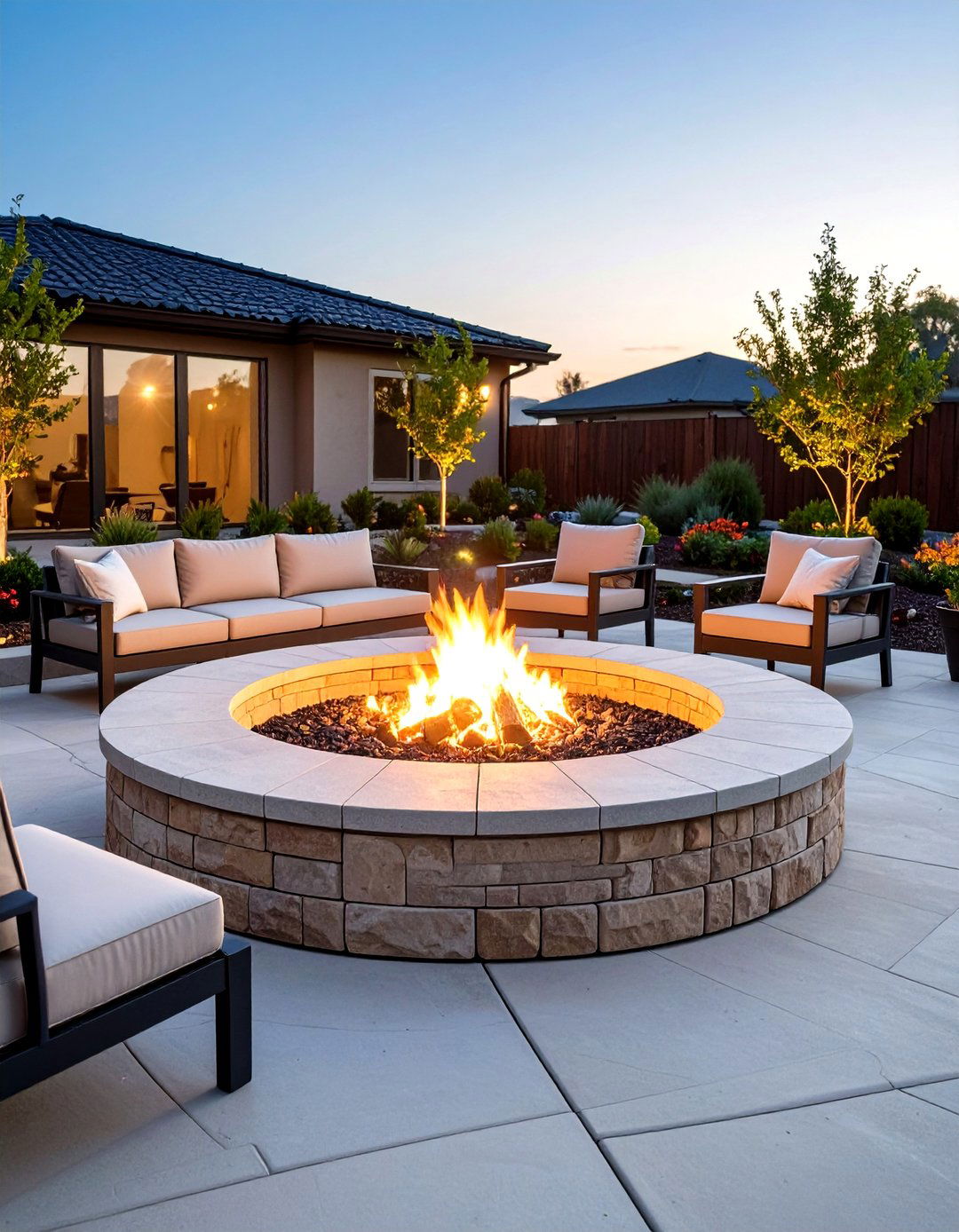 Paver Block Ring Fire Pit - 20 Stone Fire Pit Ideas
