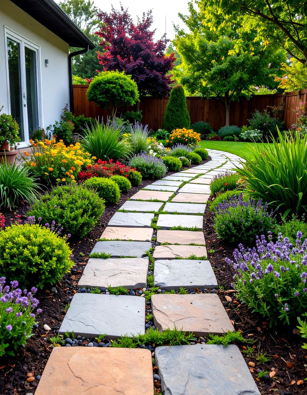 Paver Pathways - 20 Small Backyard Landscaping Ideas