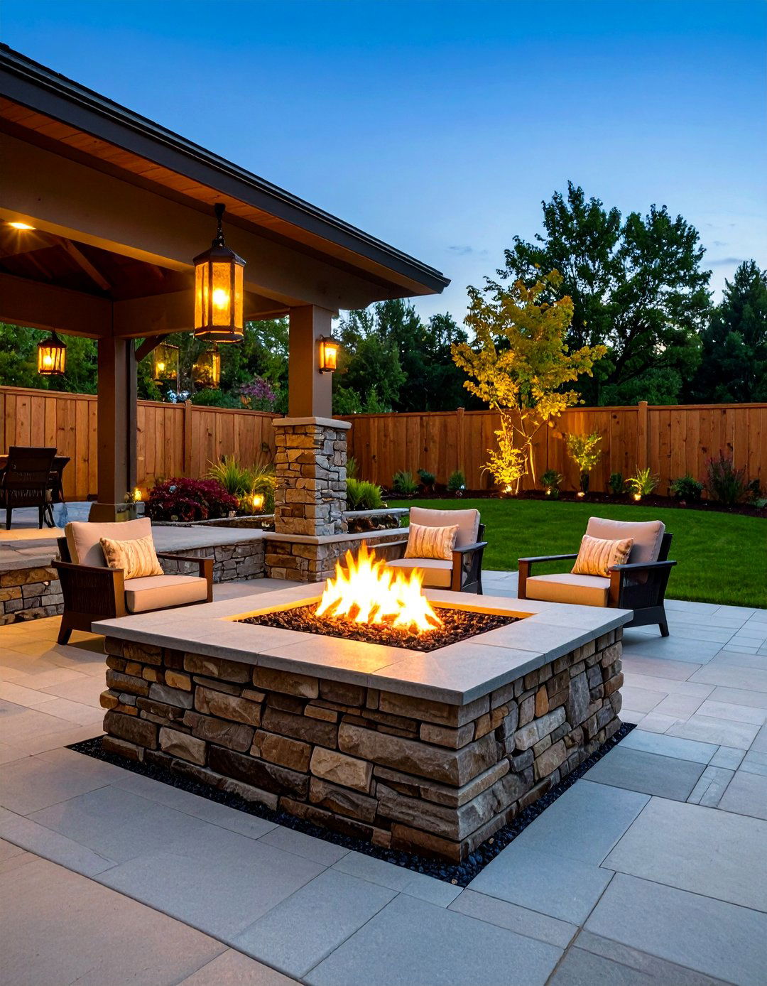 Paver Under Deck Sunken Fire Pit - 20 Sunken Fire Pit Ideas