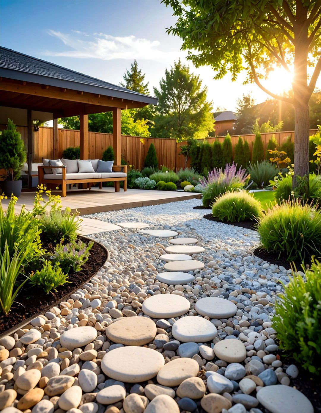Pea Gravel Patio Flooring - 20 Patio Flooring Ideas