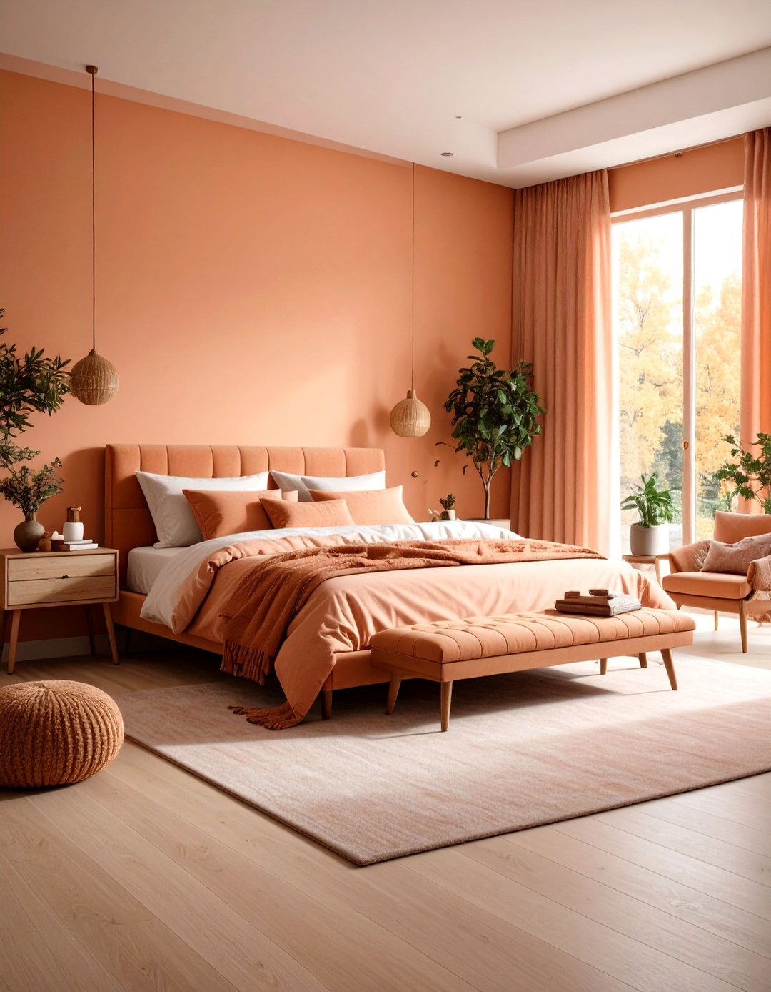 Peach Bedroom Seasonal Adaptability - 20 Peach Bedroom Ideas