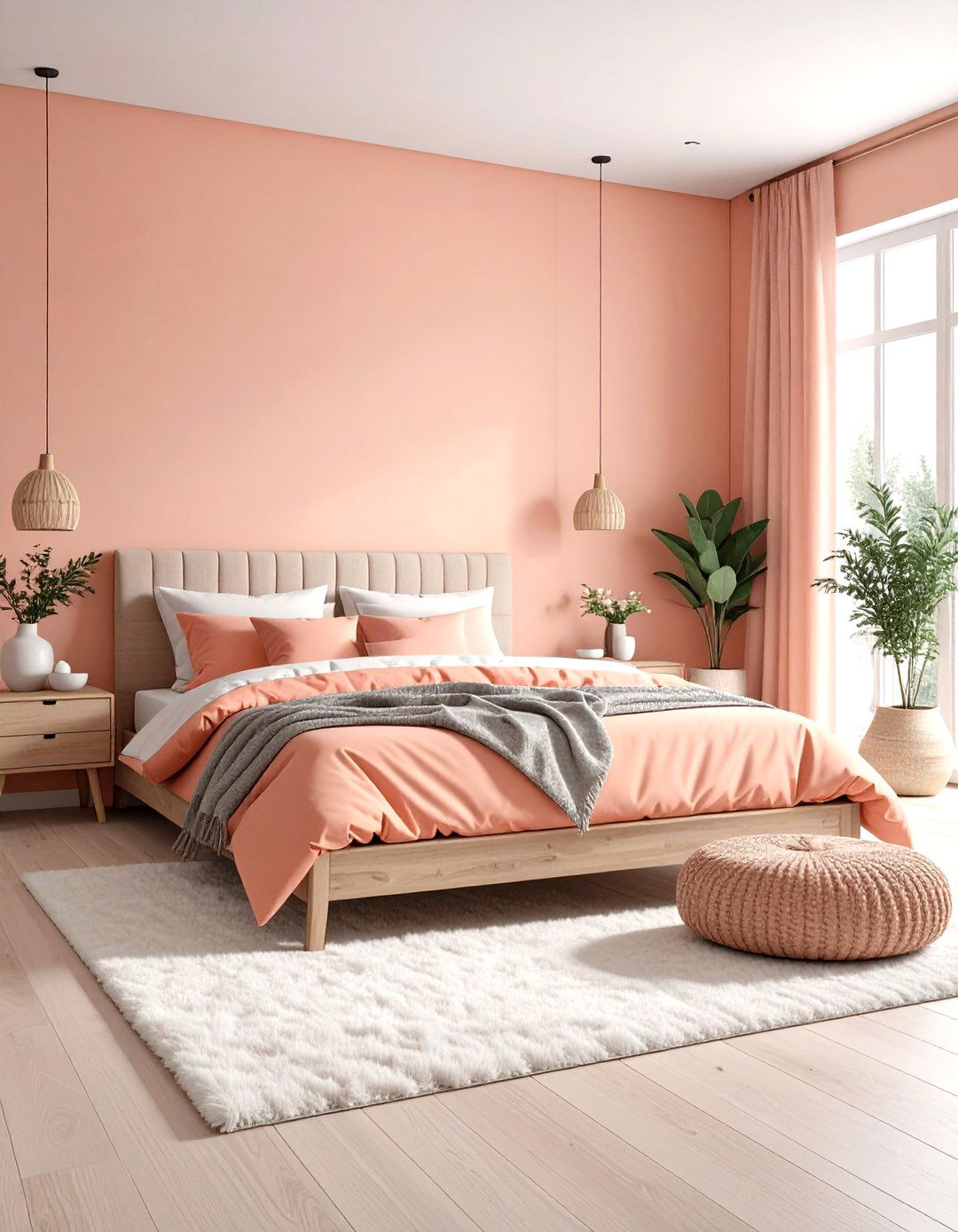 Peach Pink Room Scandinavian Hygge - 20 Pink Room Ideas