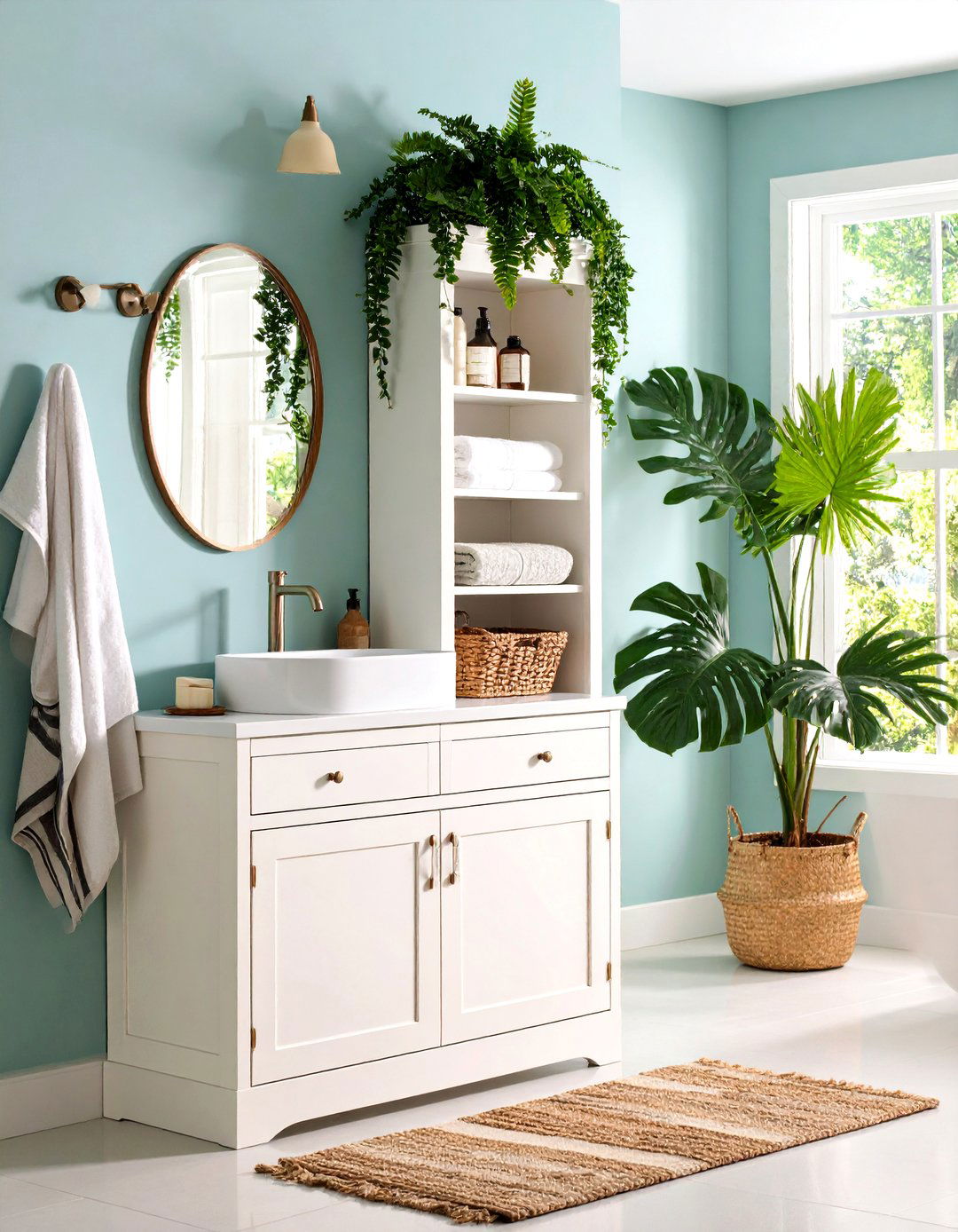 Pedestal Sink Drawer Unit Placement - 20 Pedestal Sink Storage Ideas