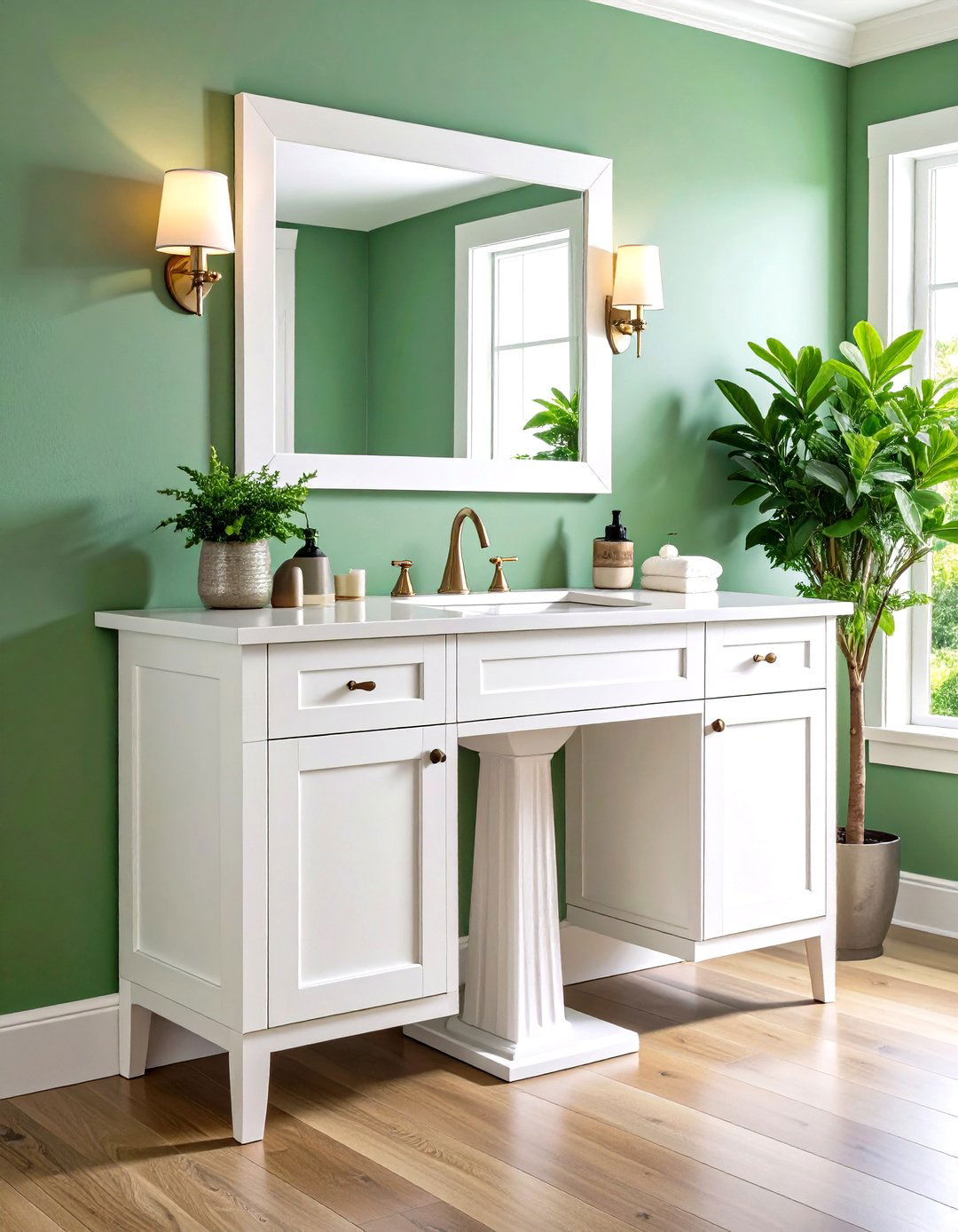 Pedestal Sink Under Sink Cabinet Solution - 20 Pedestal Sink Storage Ideas