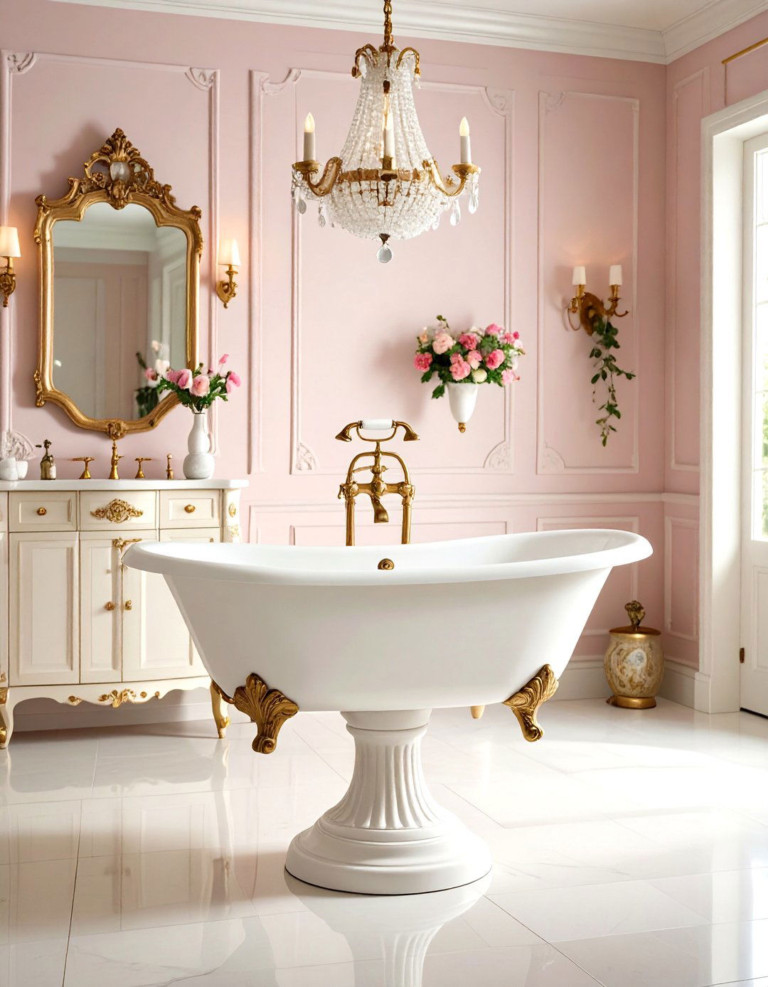 Pedestal Sink - 20 Victorian Bathroom Ideas