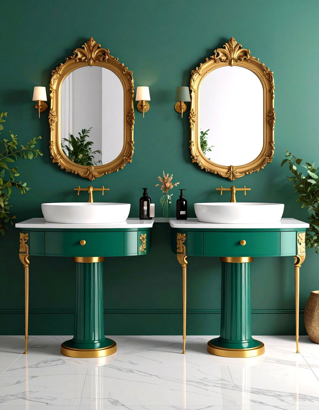 Pedestal Sinks - 20 Small Bathroom Sink Ideas
