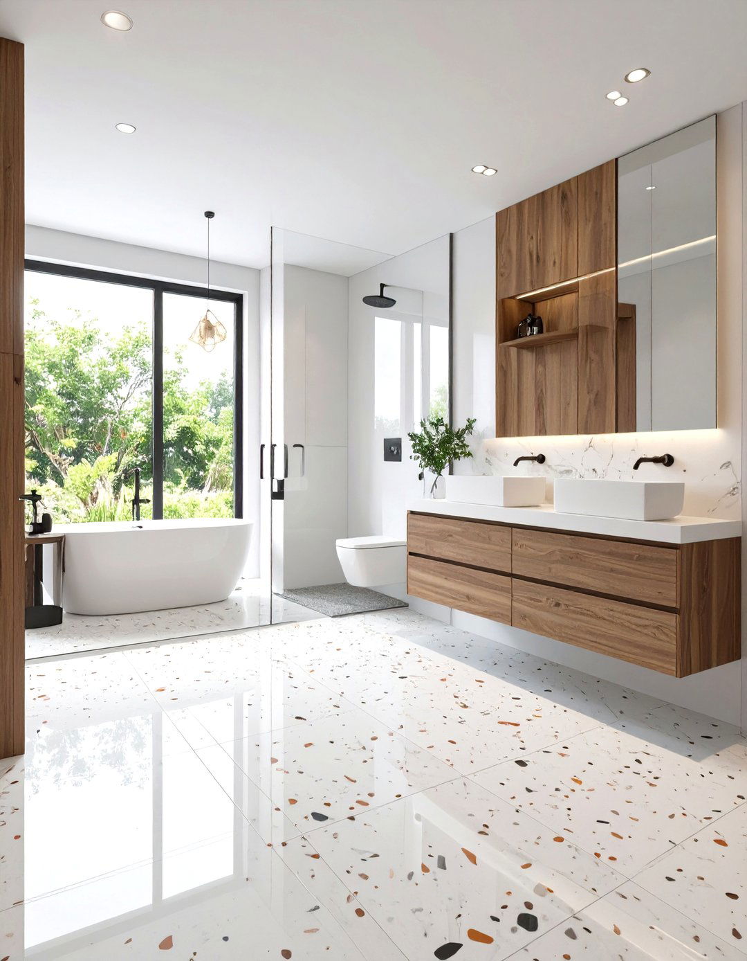 Peel and Stick Tiles for Renter Friendly Flair - 20 Downstairs Toilet Ideas