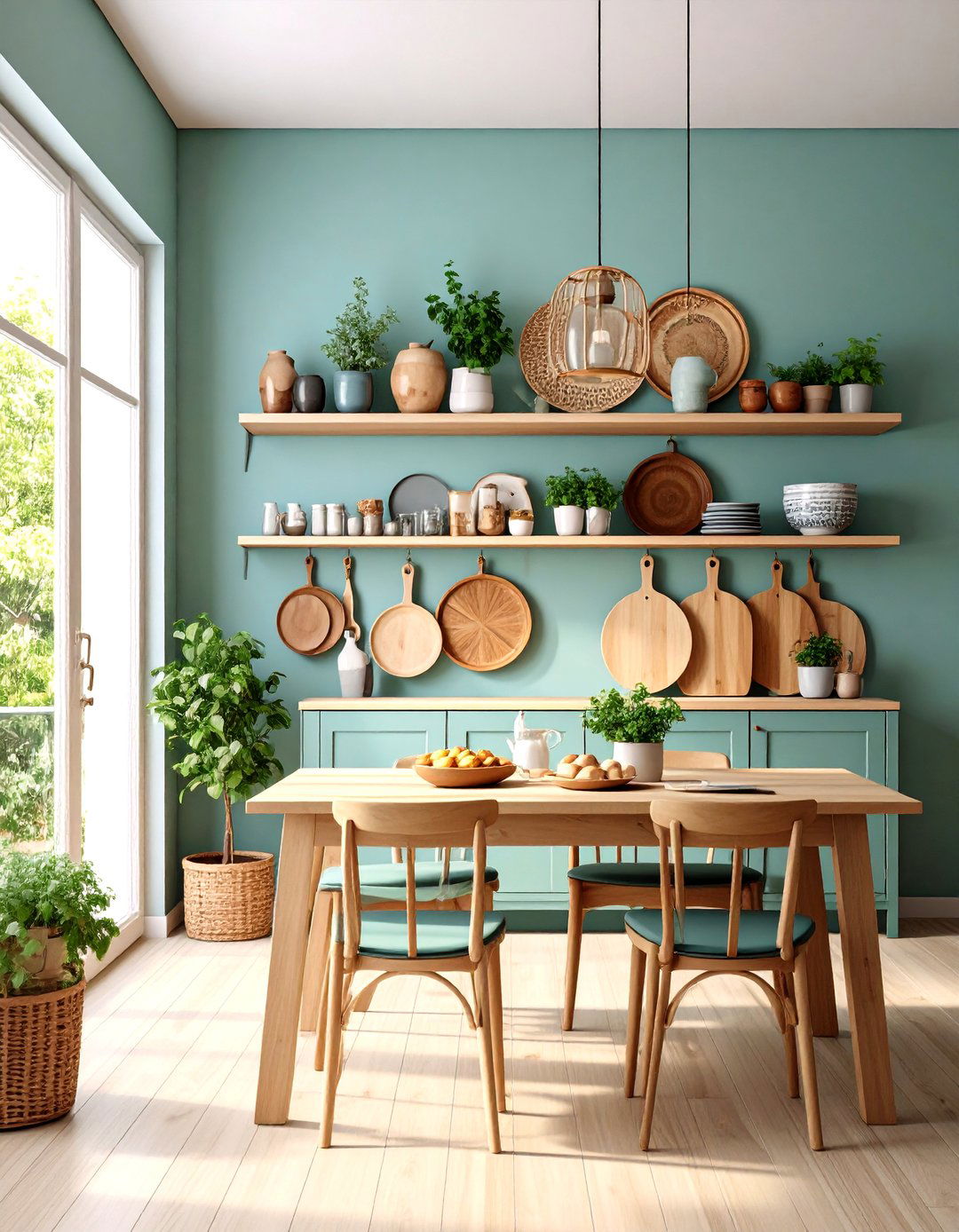Peg Rail Systems Offer Wall Mounted Dining Room Storage - 20 Dining Room Storage Ideas