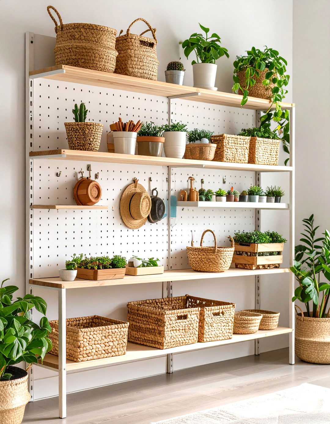 Pegboard Command Center Organization - 20 Command Center Ideas