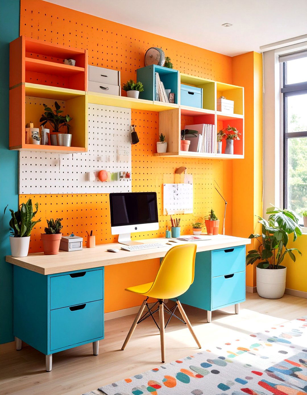 Pegboard Office Storage Walls - 20 Office Storage Ideas