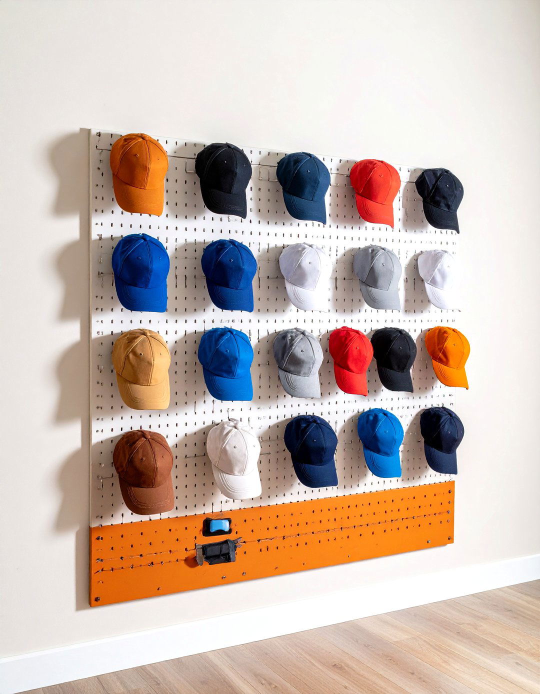 Pegboard Wall Hat Rack - 20 Hat Rack Ideas