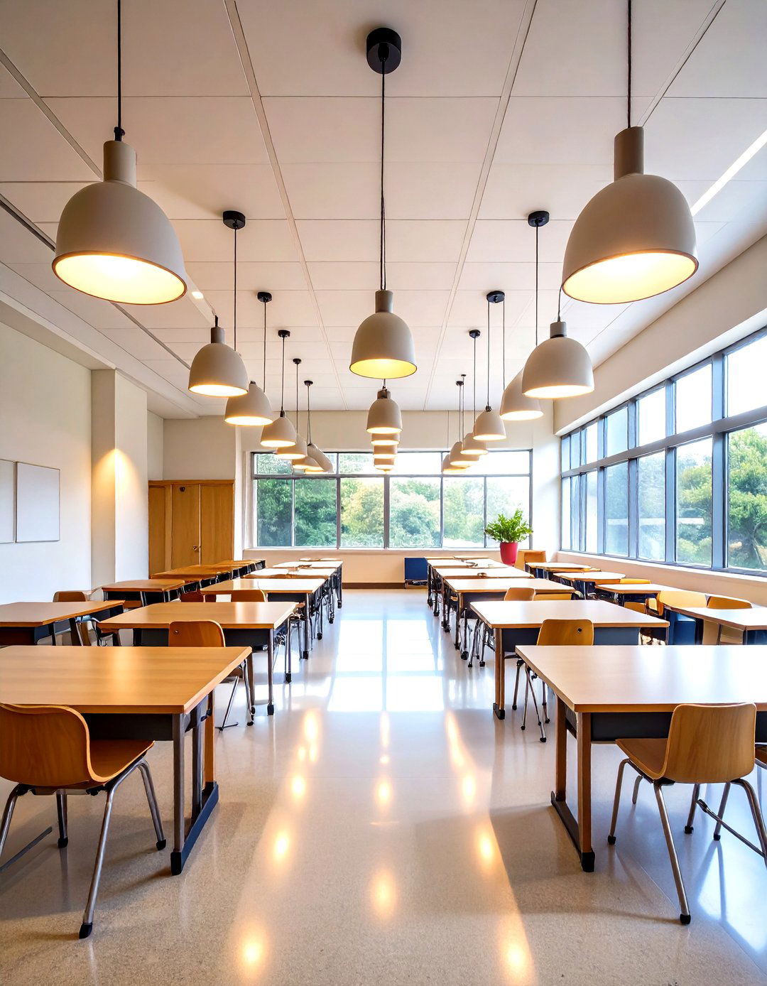 Pendant Classroom Lighting for Aesthetic Appeal - 20 Classroom Lighting Ideas