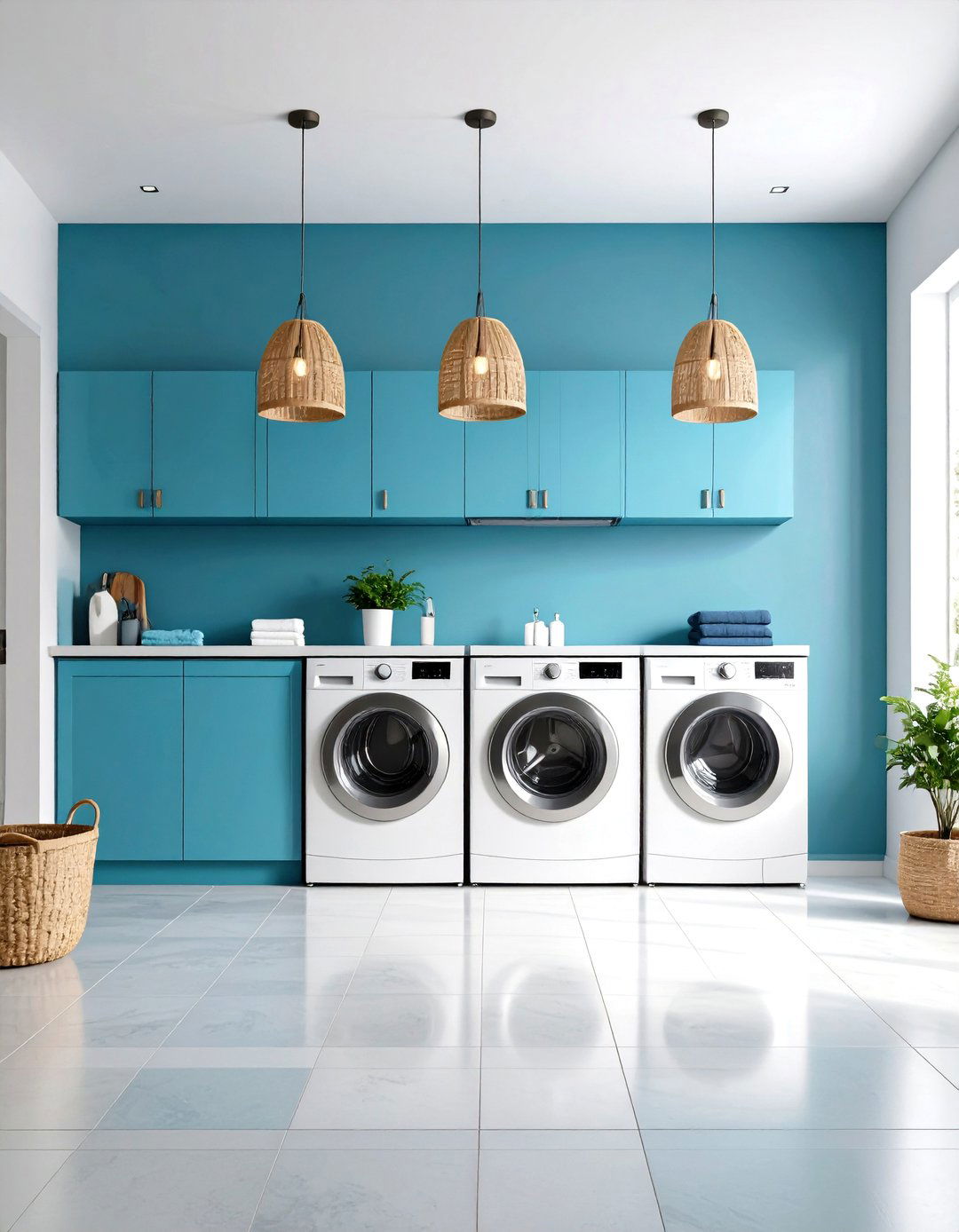 Pendant Cluster Laundry Room Lighting Design - 20 Laundry Room Lighting Ideas