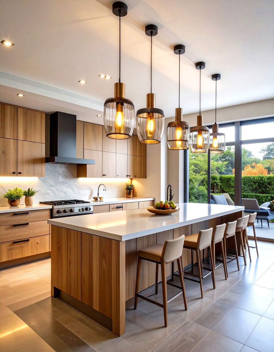 Pendant Track Lighting for Kitchen Islands - 20 Kitchen Track Lighting Ideas