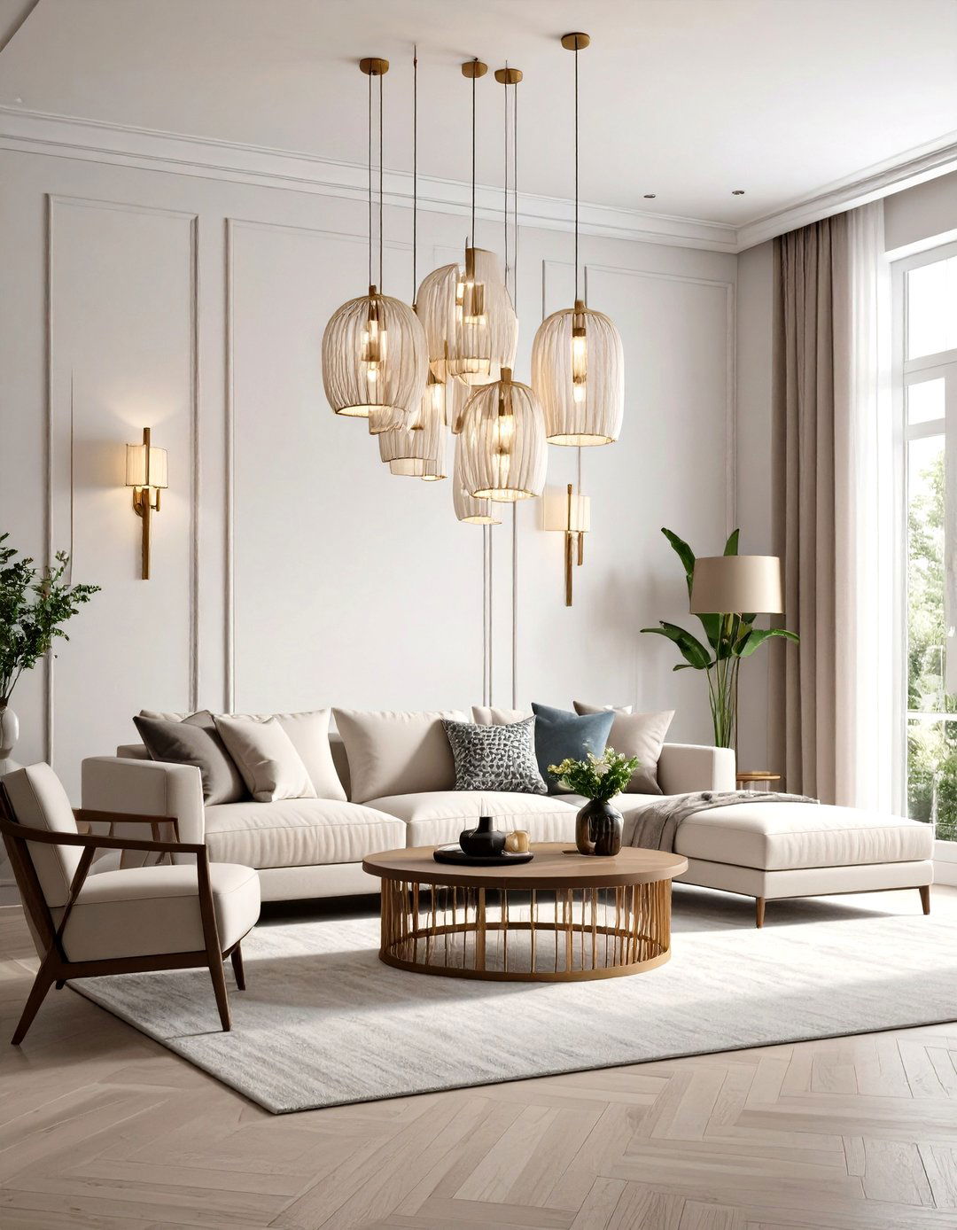 Pendant and Sconce Lighting Wall Decor Highlights - 20 High Ceiling Tall Wall Decor Ideas