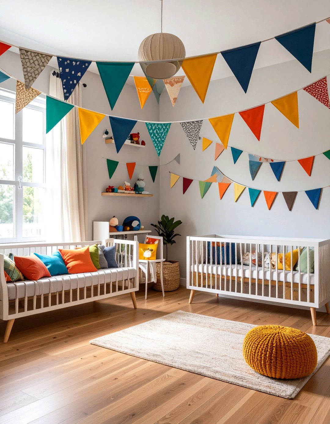 Pennant Garland Bunting - 20 Sports Nursery Ideas