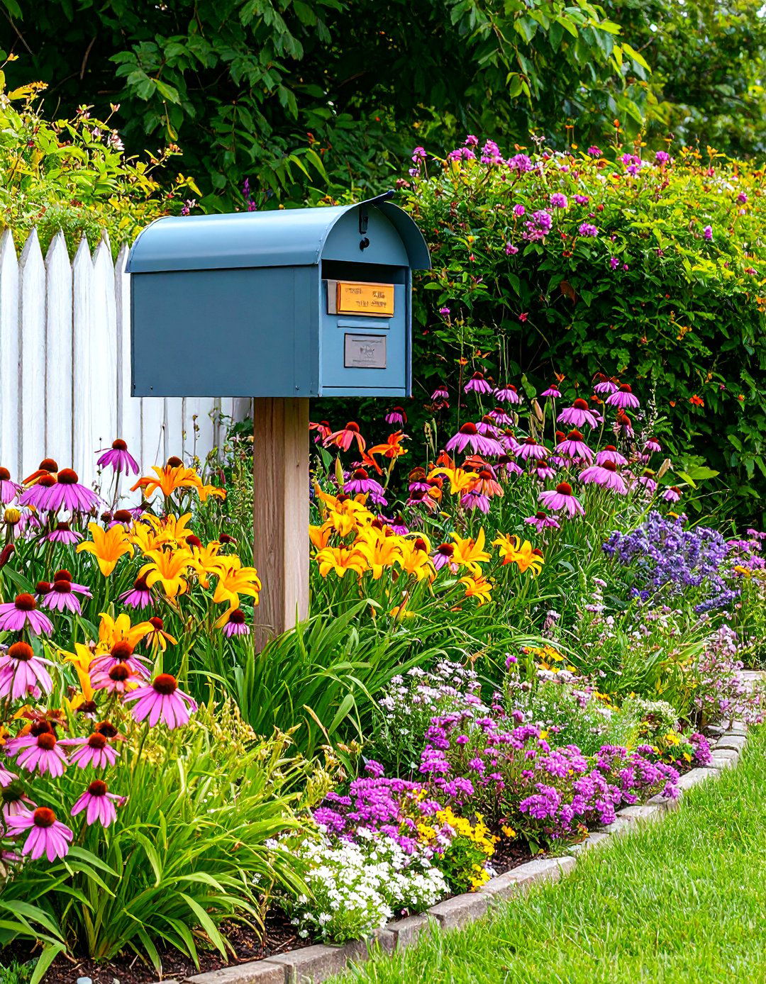 Perennial Mixed Border Mailbox Landscaping - 20 Mailbox Landscaping Ideas