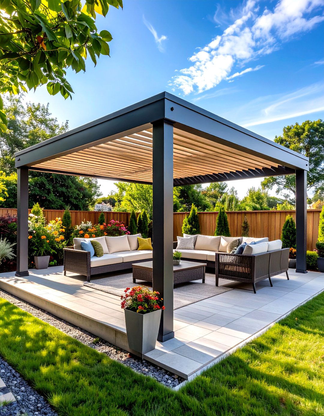 Pergola Louvered Patio Enclosure - 20 Patio Enclosure Ideas