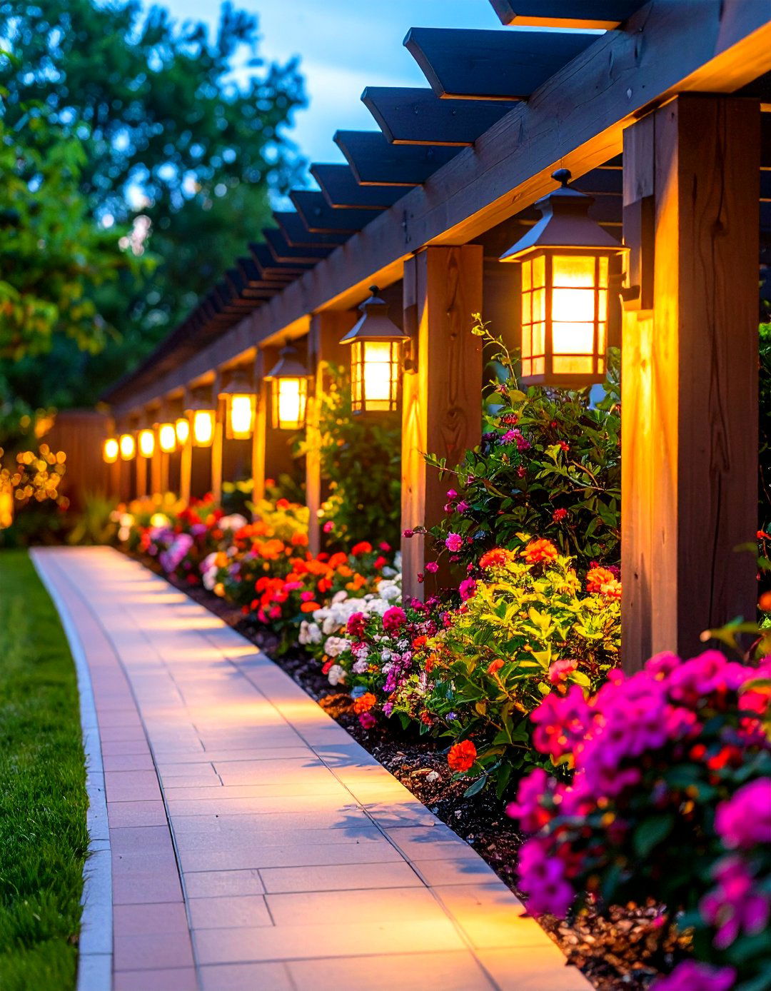 Pergola Wall Sconce Perimeter Lighting - 20 Pergola Lighting Ideas