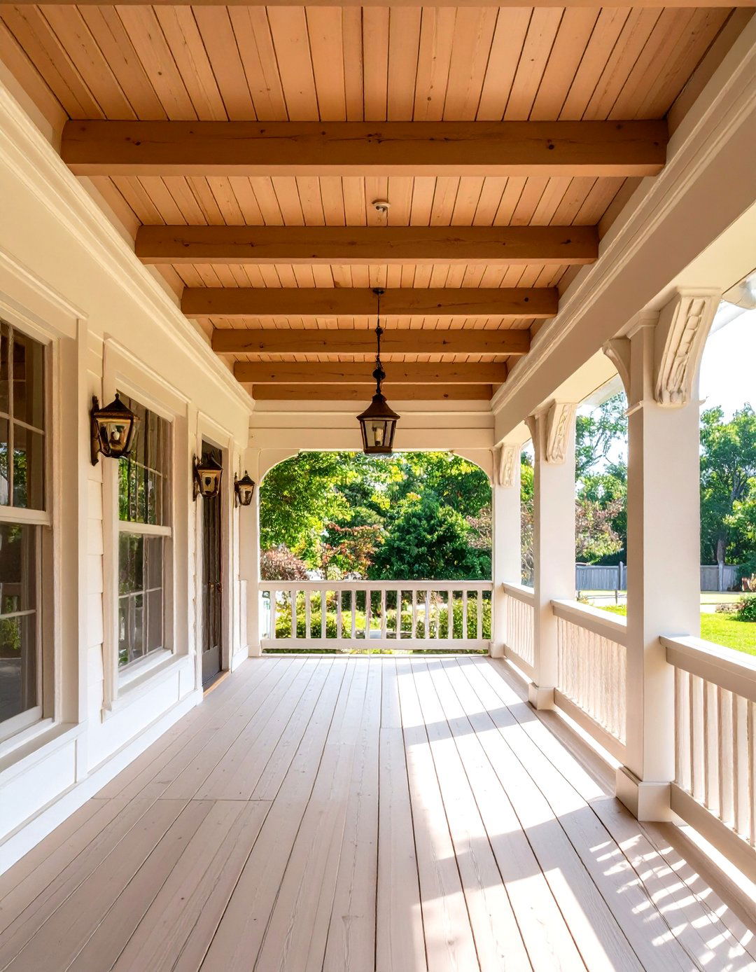 Pergola with Decorative Corbels - 20 Front Porch Pergola Ideas