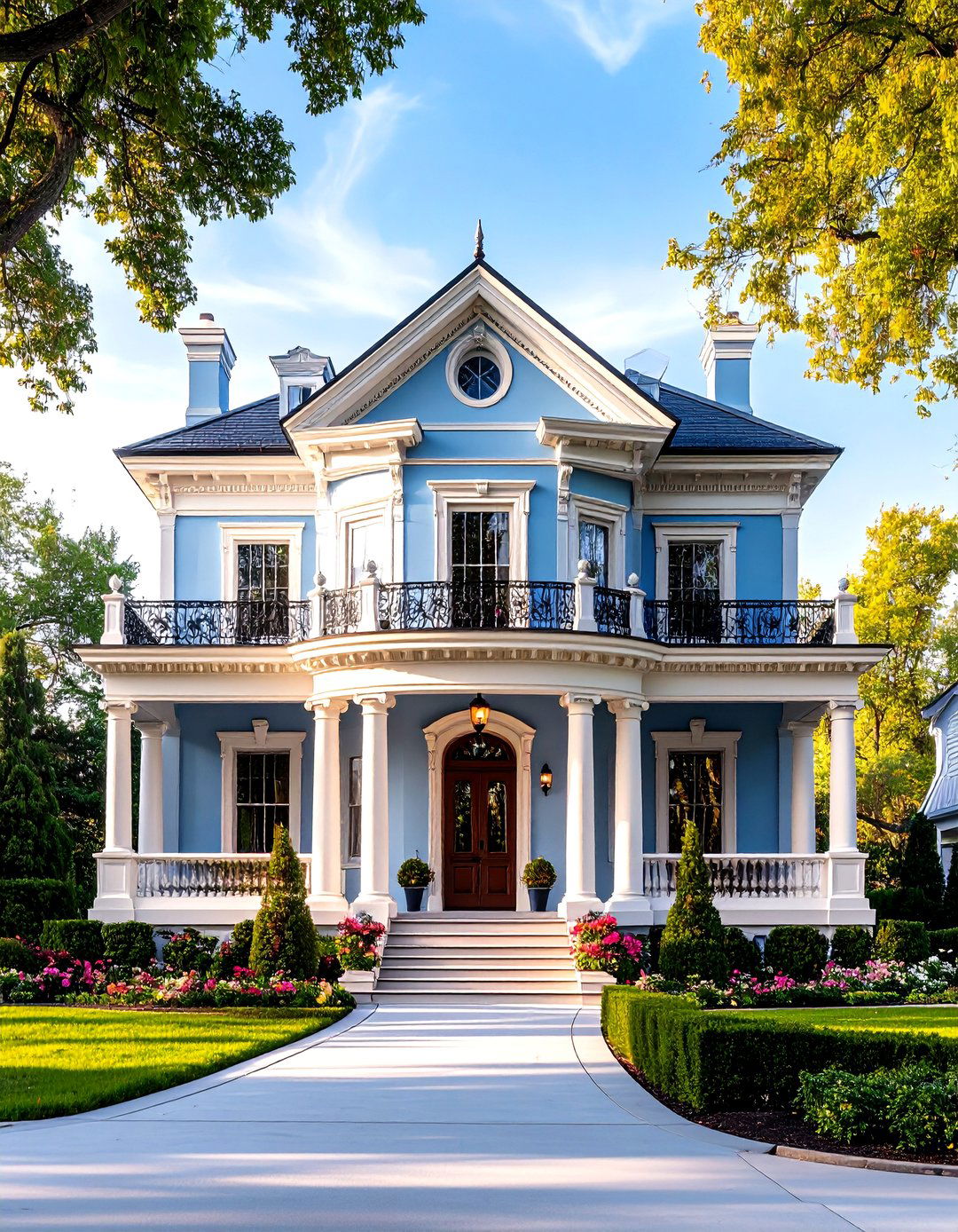 Periwinkle Blue Victorian House Color - 20 blue victorian house colors