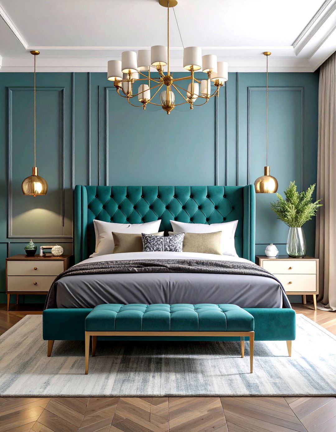 Periwinkle Contemporary Bedroom - 20 Periwinkle Bedroom Ideas