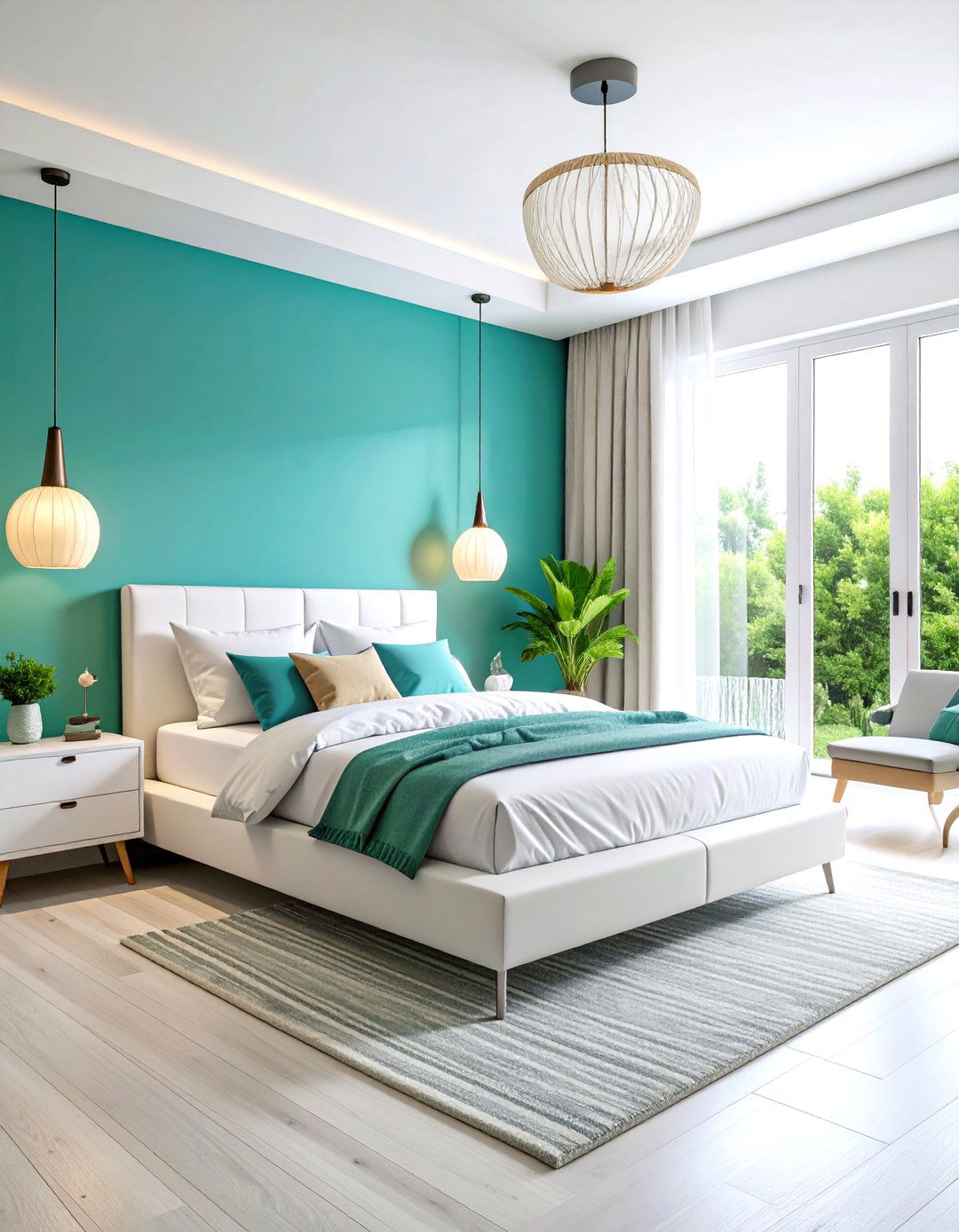 Periwinkle Modern Minimalist Bedroom - 20 Periwinkle Bedroom Ideas