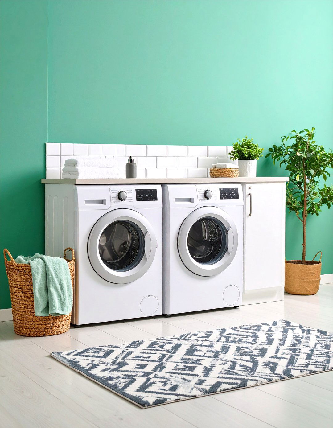 Periwinkle Pop for Playful Motivation - 20 Laundry Room Paint Ideas