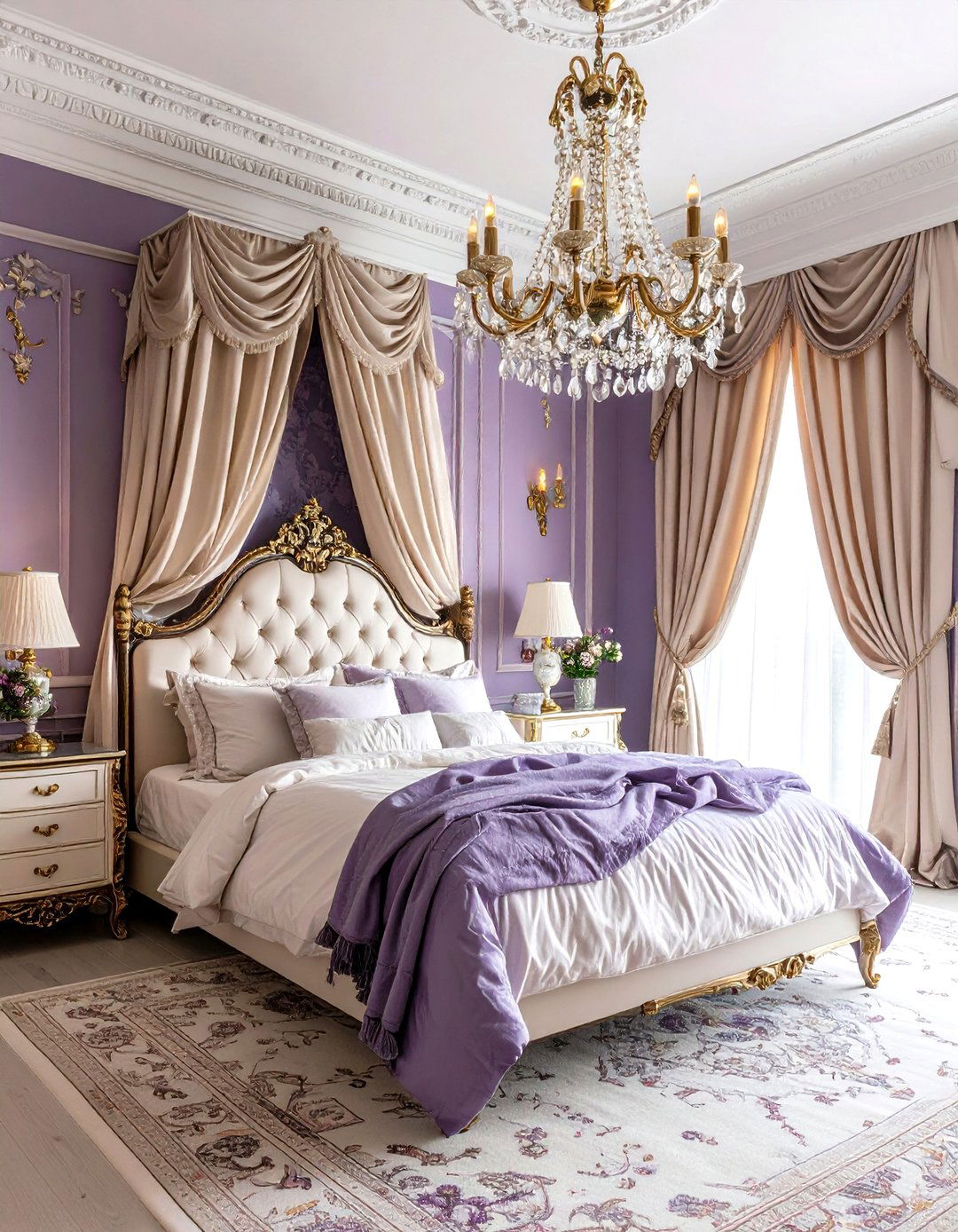 Periwinkle Romantic Victorian Bedroom - 20 Periwinkle Bedroom Ideas