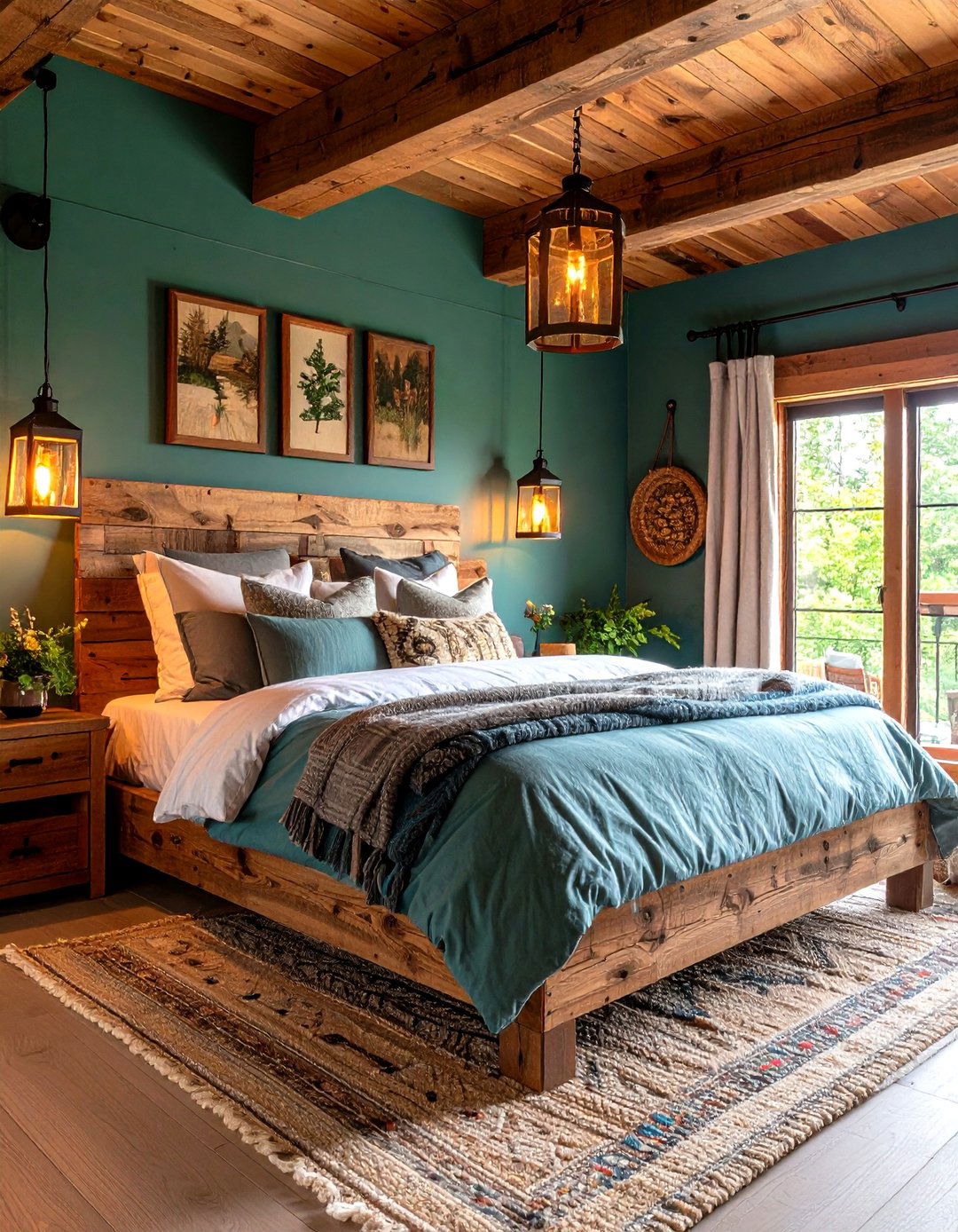 Periwinkle Rustic Bedroom - 20 Periwinkle Bedroom Ideas