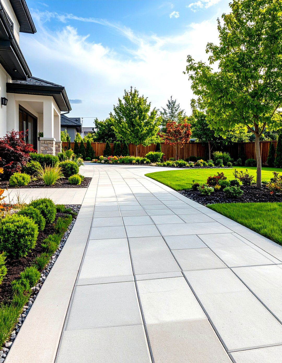 Permeable Concrete Driveway - 20 Concrete Driveway Ideas