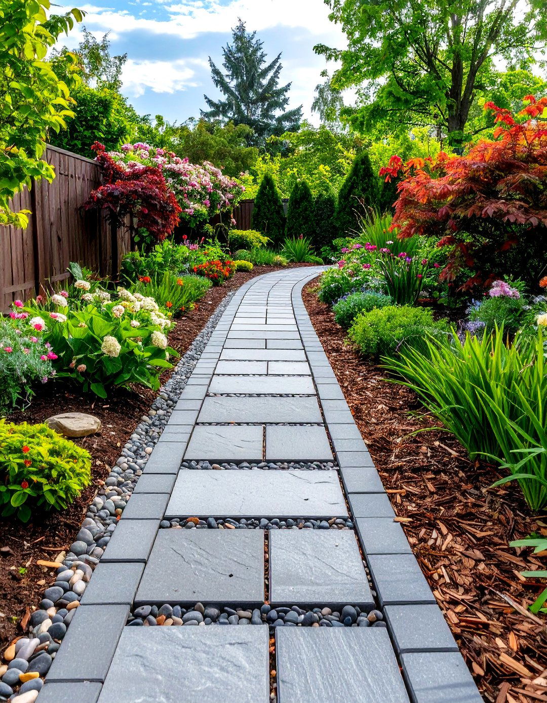 Permeable Grey Paver Walkway - 20 Grey Paver Walkway Ideas