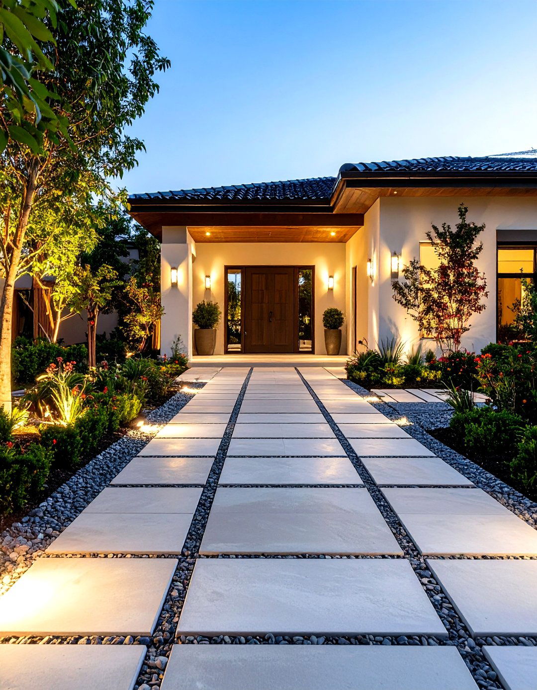 Permeable Paver Driveway Entrance - 20 driveway entrance ideas