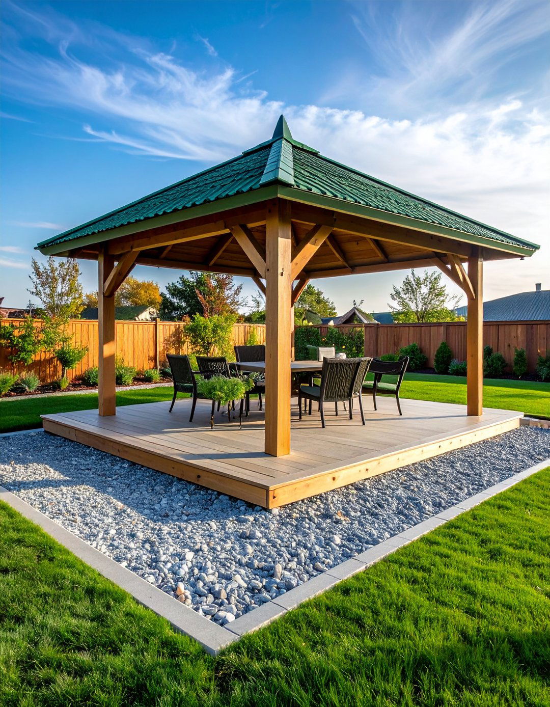 Permeable Paver Gazebo Floor for Stormwater Control - 20 Gazebo Floor Ideas