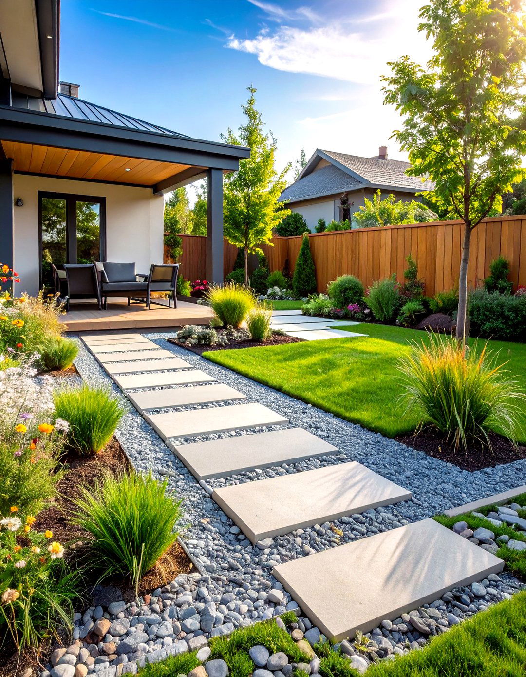 Permeable Stone Patio - 20 Stone Patio Ideas