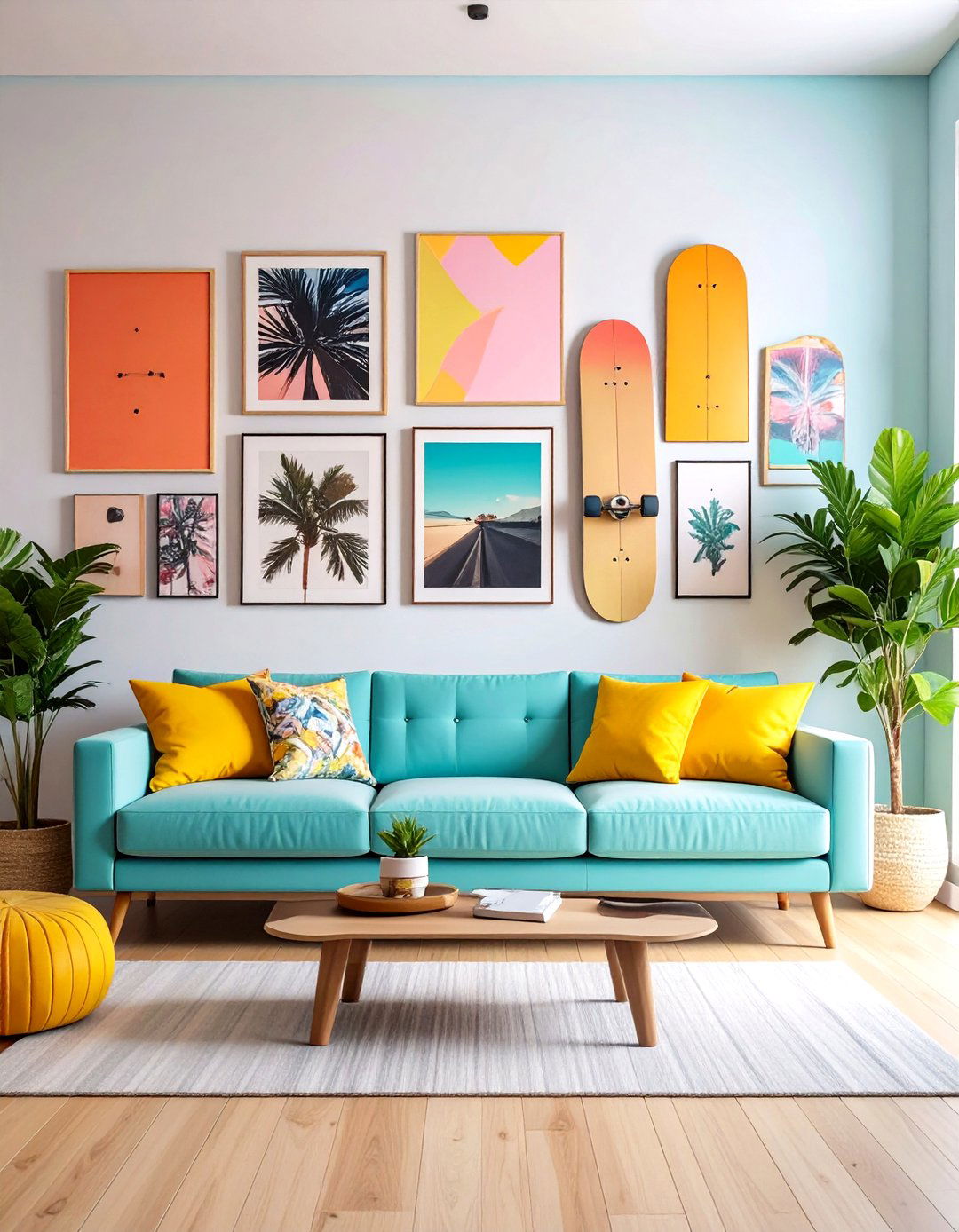 Personal Artwork Display - 20 Small Apartment Ideas for Guys