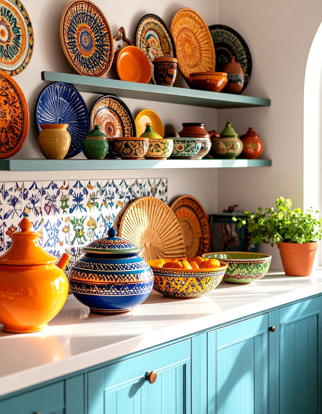 Personal Souvenirs as Everyday Centerpieces - 20 Boho Kitchen Ideas