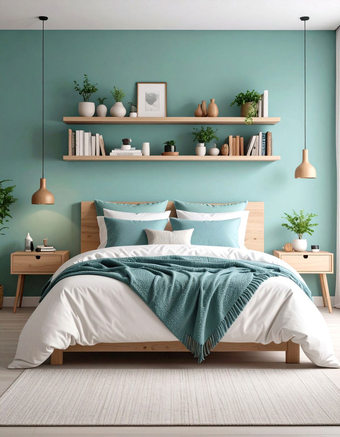 Personalize with Books and Vignettes - 20 Scandinavian Bedroom Ideas