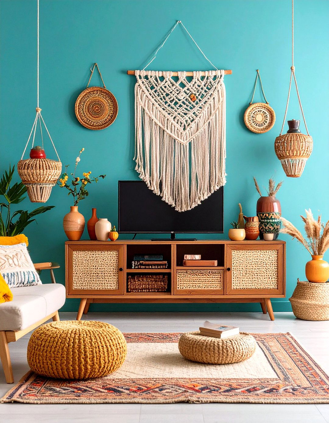 Personalize with DIY Crafts - 20 Tv Console Decor Ideas