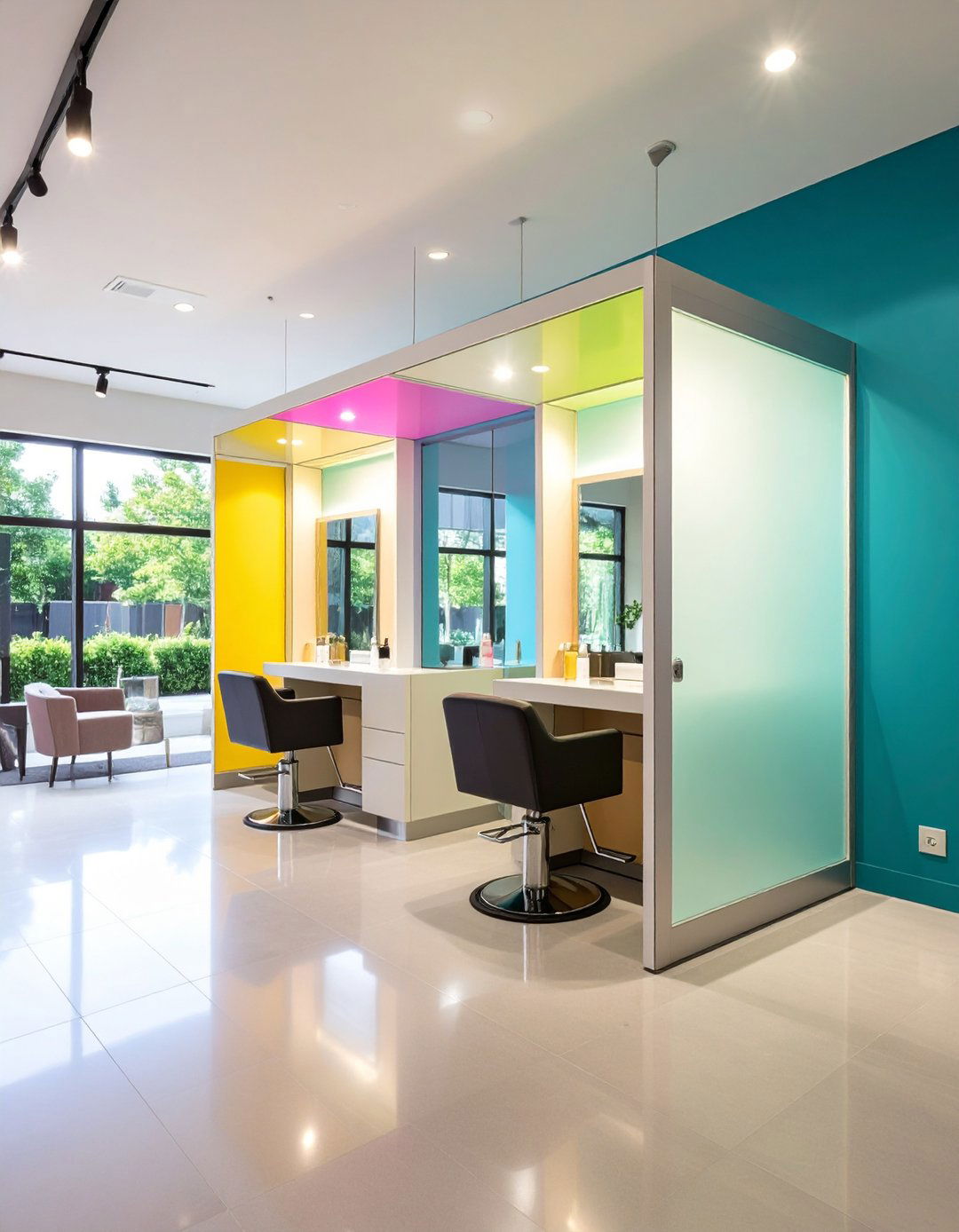 Personalized Client Pods - 20 Salon Interior Design Ideas