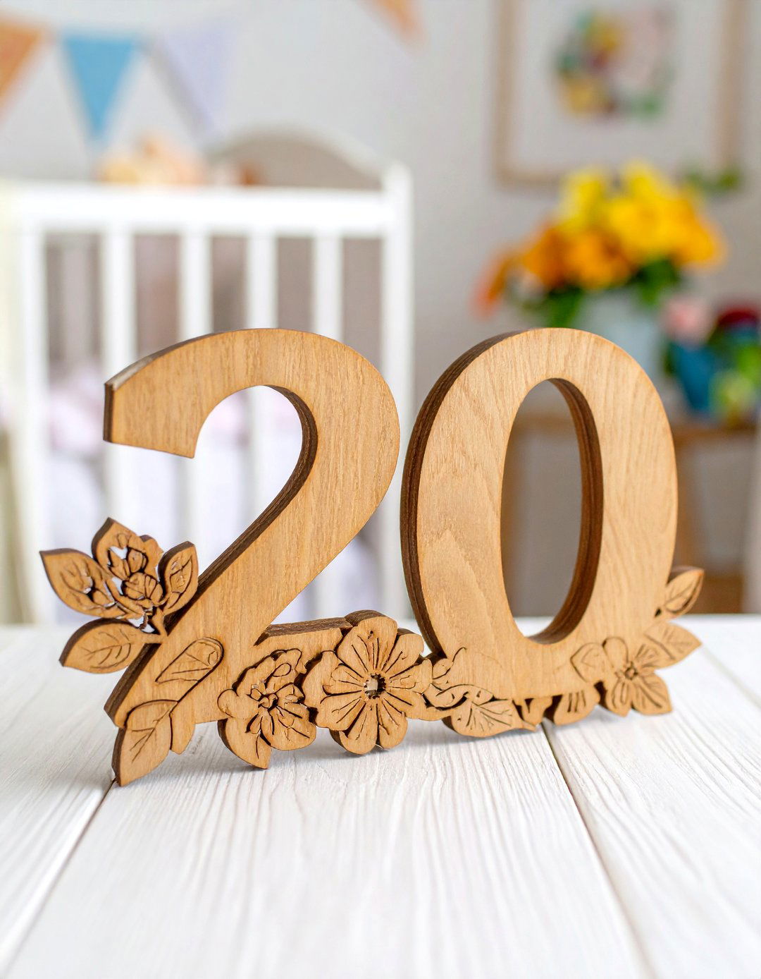 Personalized Floral Name Sign - 20 Floral Nursery Ideas