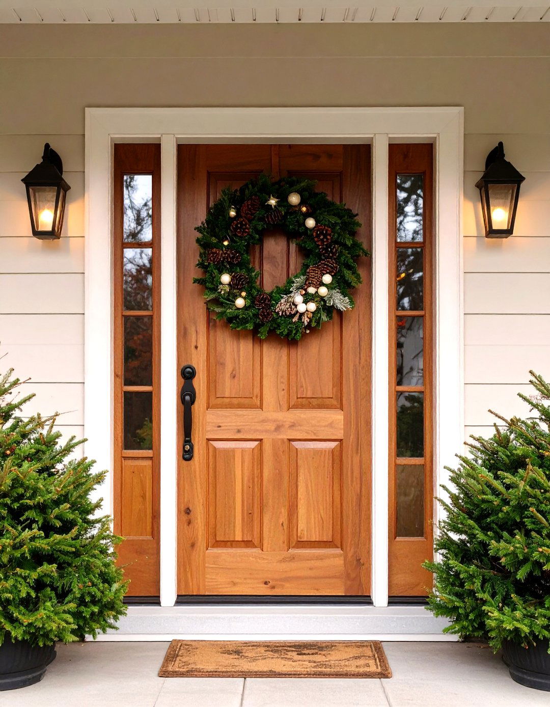 Personalized Monogram Sign Cheers Up Front Door Decor - 20 Front Door Decor Ideas
