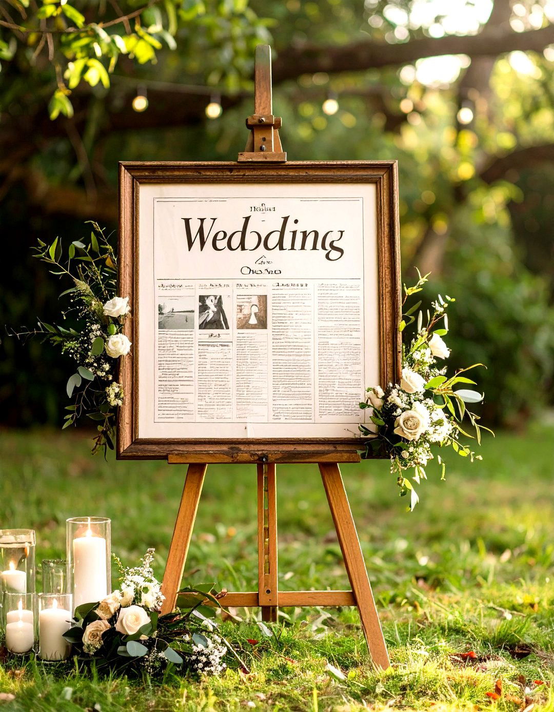 Personalized Newspaper Front Page Keepsake - 20 First Wedding Anniversary Gift Ideas