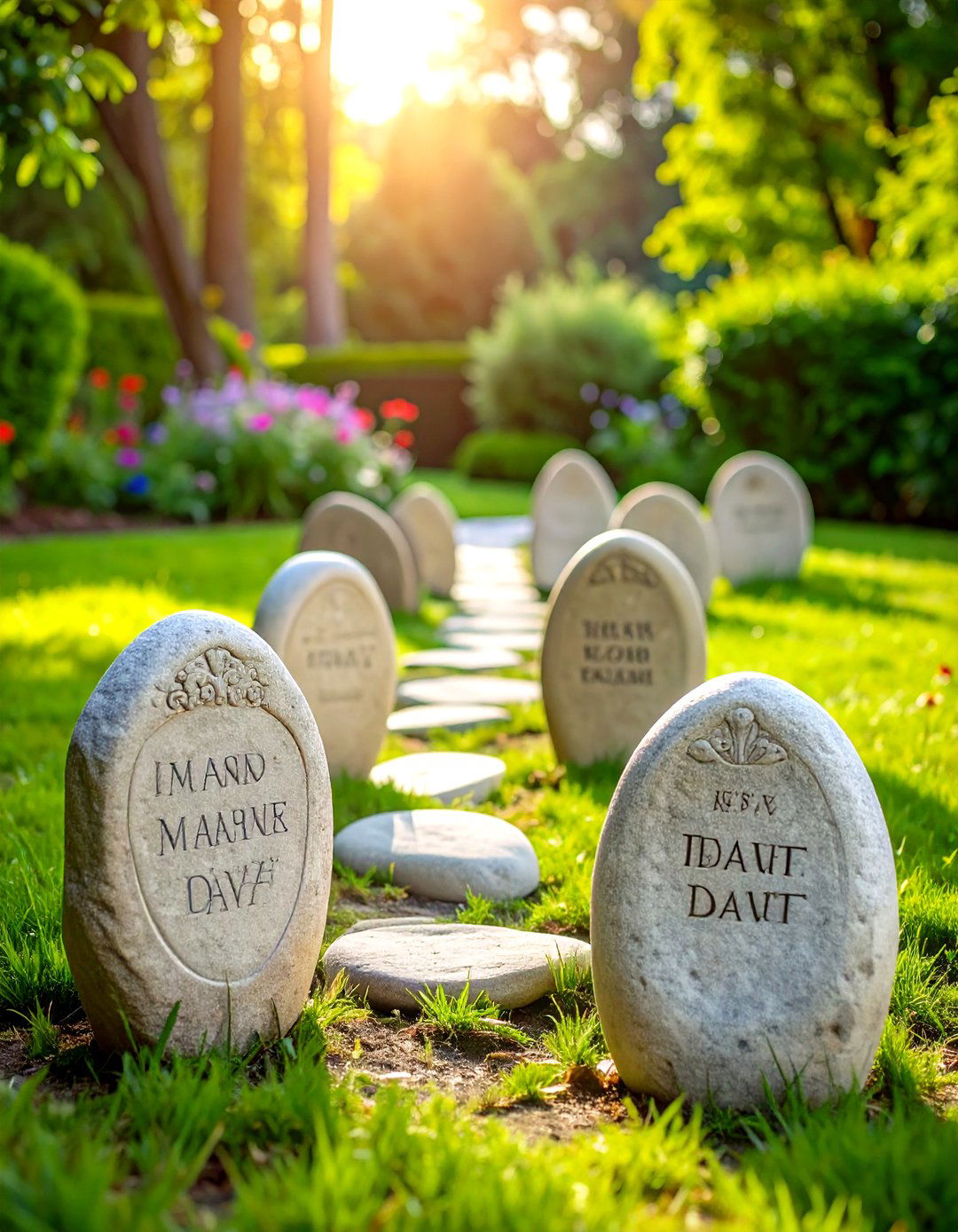 Personalized Wedding Gift Custom Garden Stone Set - 20 Personalized Wedding Gift Ideas