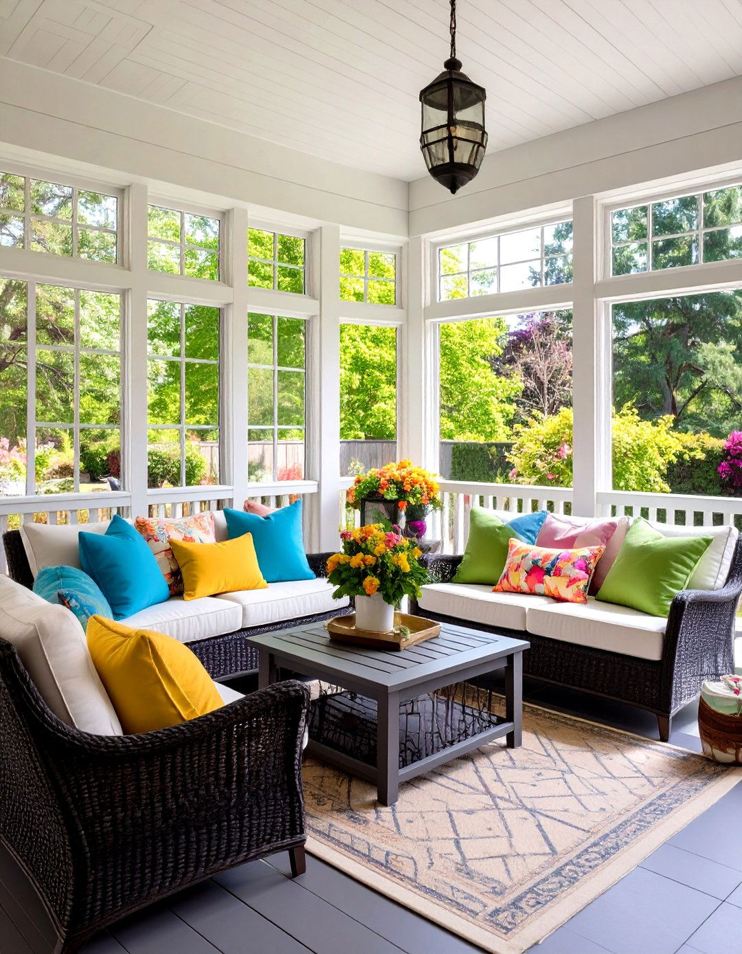Personalizing the Space Accessories and Color Schemes - 20 Screened-in Porch With Fireplace Ideas