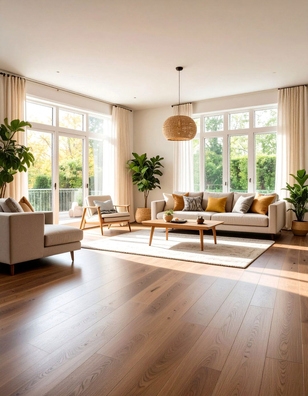 Pet Friendly Finish on Dark Walnut Floor in a Family Room - 20 Dark Walnut Floors for Rooms