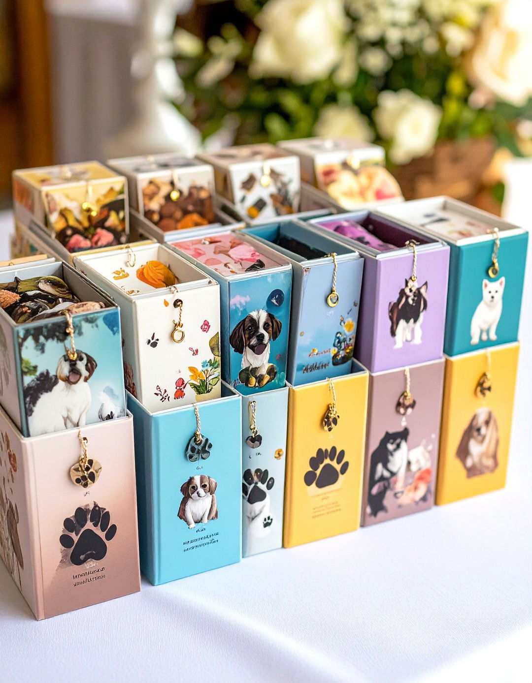 Pet Wedding Koozie with Furry Family Members - 20 Wedding Koozie Ideas