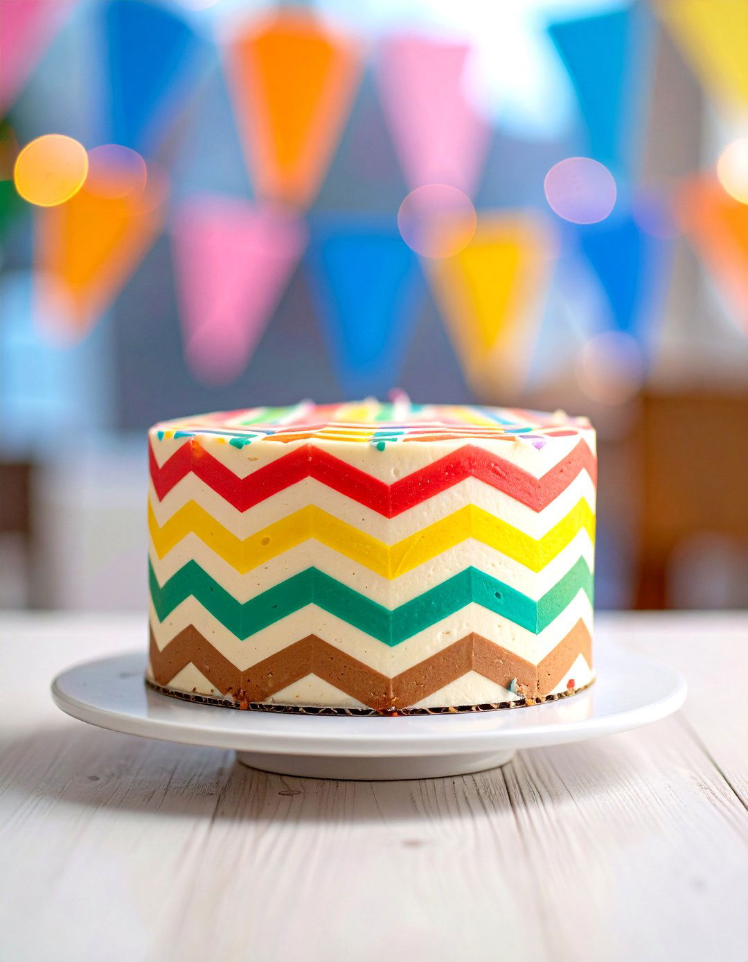 Petite Geometric Design - 20 Small Wedding Cake Ideas