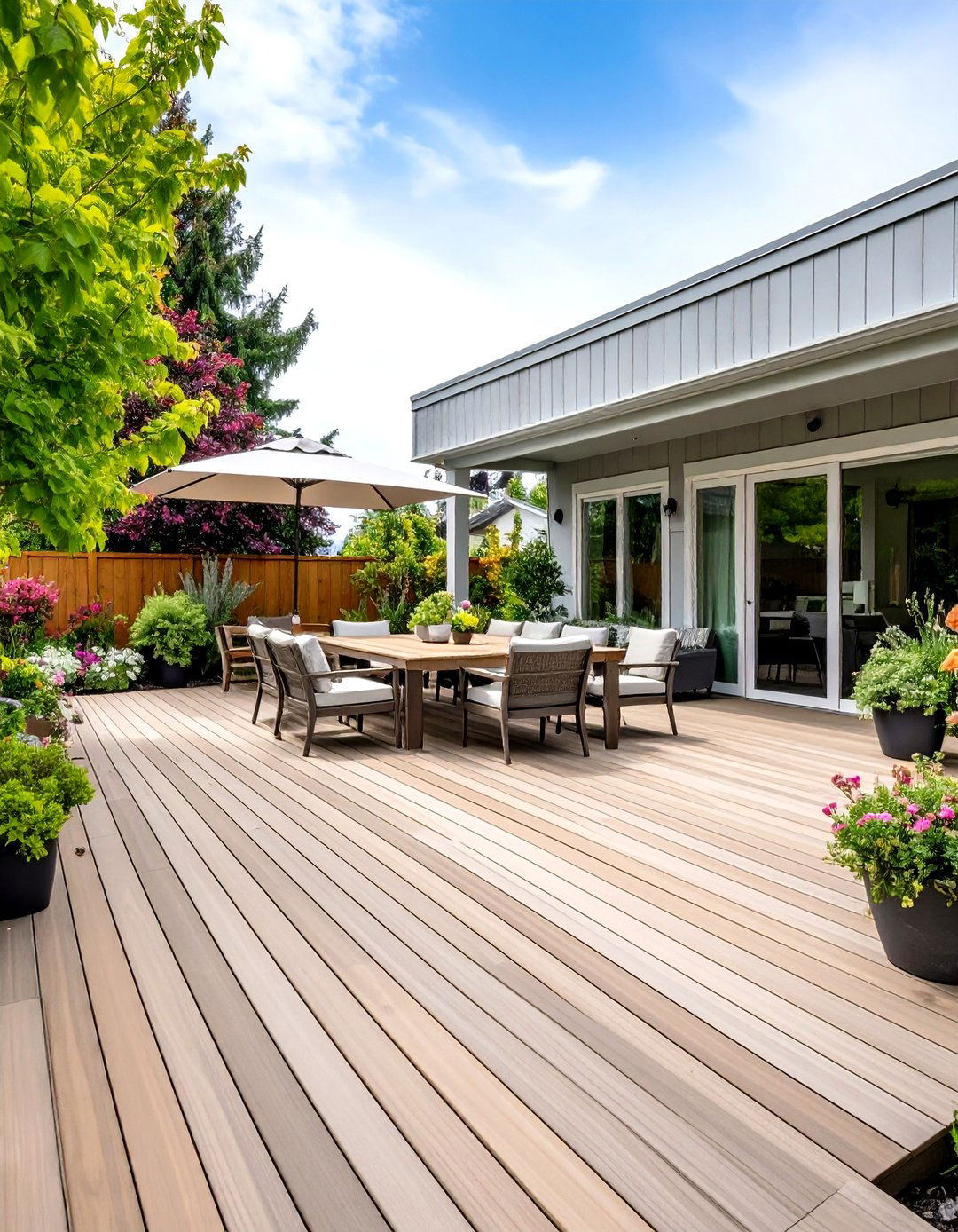 Pewter Green and Light Tan - 20 Two Tone Deck Color Schemes